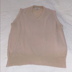 Vintage Designer Daché Soft Cream Sweater Vest